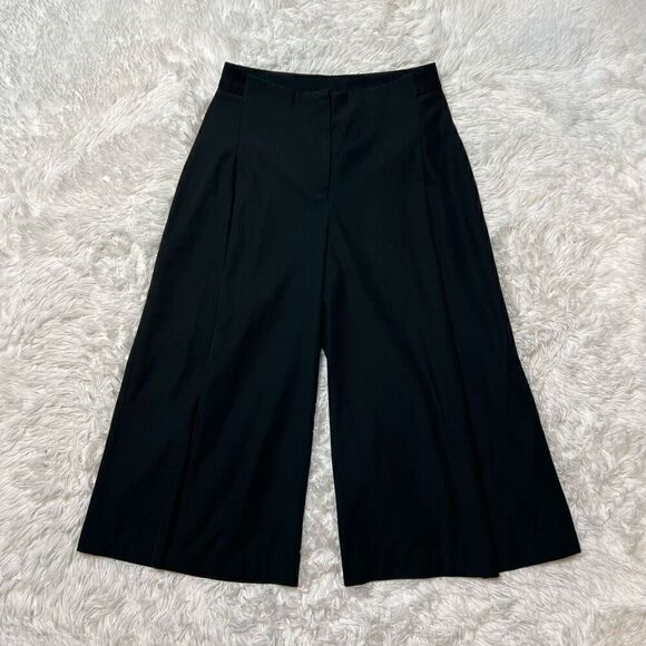 ABS by Allen Schwartz Pants Size Small Wide Leg Crop Trousers Stretch - Picture 2 of 12